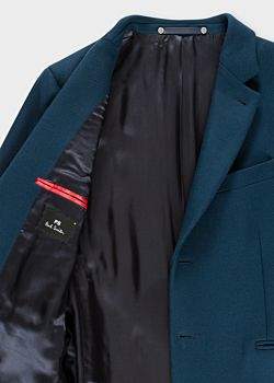Paul Smith Men's Indigo Wool-Cashmere Overcoat