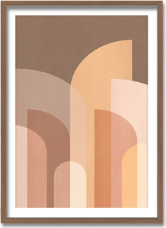 Ready2hangart Retro Geometric II by Kathrin Pienaar - Picture Frame Print on Wood