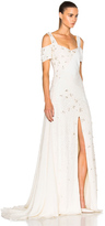 Thumbnail for your product : Prabal Gurung Embroidered Cold Shoulder Gown