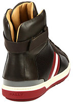 Thumbnail for your product : Bally Aikane Perforated Leather High-Top Sneakers