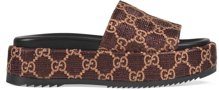 gucci slides platform