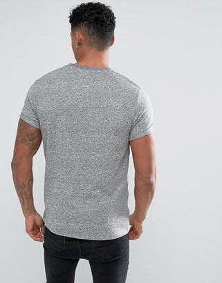 ASOS DESIGN T-Shirt With Roll Sleeve In Heavyweight Twisted Jersey