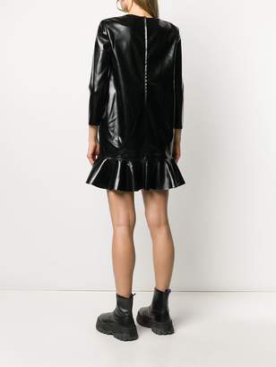 Philosophy di Lorenzo Serafini faux leather shift dress