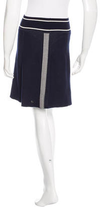 Chanel Striped Knit Skirt