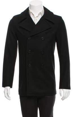 Saint Laurent Wool Double-Breasted Peacoat