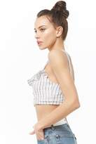 Thumbnail for your product : Forever 21 Striped Flounce Crop Cami