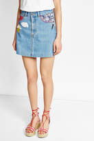 Thumbnail for your product : Marc Jacobs Denim Skirt with Patches