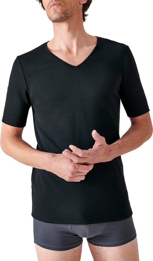 Damart Men's T-Shirt Col V Maille Interlock Thermolactyl Degré 3 Thermal  Underwear-top - ShopStyle Undershirts
