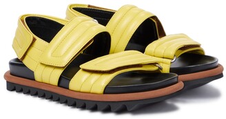 Dries Van Noten Leather slingback sandals