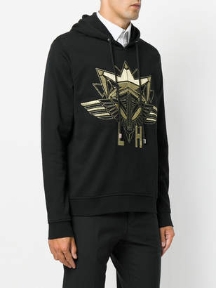Les Hommes embroidered hoodie