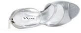 Thumbnail for your product : Nina 'McKenna' Metallic Ankle Strap Sandal (Women)