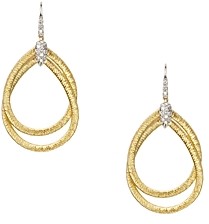Marco Bicego 18K Yellow Gold Cairo Drop Earrings with Diamonds