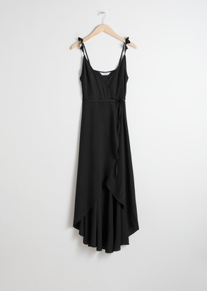 And other stories High Low Wrap Midi Dress