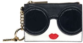 Alice + Olivia Staceface Zip Coin Pouch Keycharm