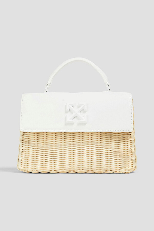 OFF-WHITE: tote bags for women - White  Off-White tote bags  OWNA039E20LEA003 online at