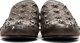 Thumbnail for your product : Jimmy Choo Grey Star-Studded Sloane Loafers