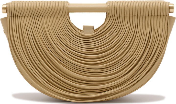 Cult Gaia Lou Leather Top Handle Bag