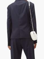 Thumbnail for your product : Martine Rose Double-breasted Wrap Wool-twill Blazer - Womens - Navy