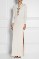 Thumbnail for your product : Emilio Pucci Crystal-embellished cutout jersey gown