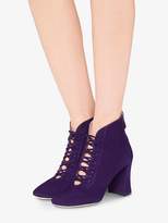 Thumbnail for your product : Miu Miu suede lace-up booties