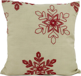 Red Barrel Studio Donald-James Polyfill Abstract Red/Natural Square Throw Cushion