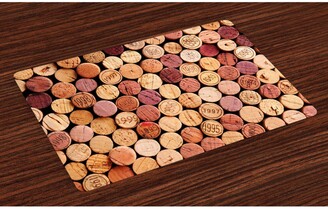 Ambesonne Wine Place Mats, Set of 4