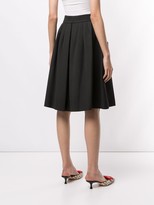 Thumbnail for your product : Paule Ka Flared Pique Pleated Skirt