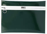 Thumbnail for your product : MM6 MAISON MARGIELA logo strap flat clutch