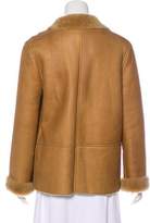 Thumbnail for your product : Chanel Notched-Lapel Shearling Jacket