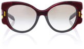 Thumbnail for your product : Prada Tapestry velvet sunglasses