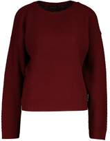 Thumbnail for your product : boohoo Tall Crew Neck Pearl Knit Crop Jumper