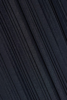 Thumbnail for your product : Adam Lippes Plissé-Satin And Crepe Wrap Skirt
