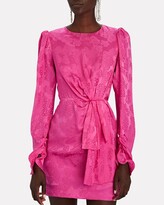 Thumbnail for your product : Saloni Debbie Draped Jacquard Mini Dress