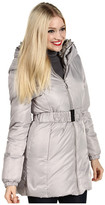 Thumbnail for your product : Ivanka Trump Faux Fur Collar Belted Down Coat