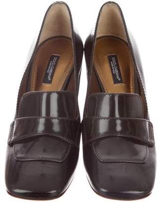 Dolce & Gabbana Patent Leather Loafer Pumps