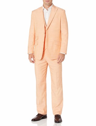 STACY ADAMS Mens Single Breasted Real Flex Stretch Fabric Suit 
