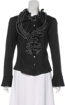 Billy Reid Ruffled Button-Up Blouse