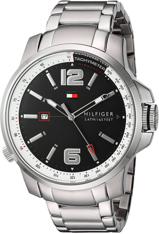 tommy hilfiger men's 1791141 cool sport analog display quartz silver watch