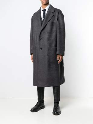 Thom Browne Oversized Pocket Sack Overcoat