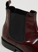 Thumbnail for your product : Topman Selected Homme 'Sel Manuel Chelsea' burgundy Leather Chelsea Boots