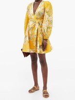 Thumbnail for your product : Zimmermann Amelie Floral-print Linen Sun Dress - Yellow Print
