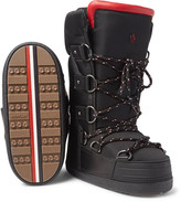 Thumbnail for your product : Moncler Grenoble Leather-Trimmed Shell Snow Boots