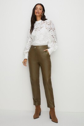 Oasis high waisted belted pants