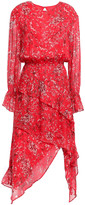 Thumbnail for your product : IRO Blank Asymmetric Layered Printed Gauze Dress
