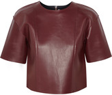 Thumbnail for your product : Alexander Wang T by Cropped leather top