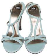 Thumbnail for your product : Dolce & Gabbana Leather Ankle Strap Sandals