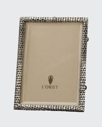 L'OBJET Scales Platinum Picture Frame, 5" x 7"