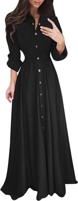 Long Sleeve Black Shirt Dress | Shop the world's largest collection of  fashion | ShopStyle UK