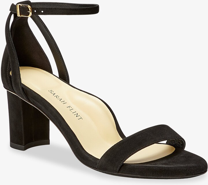 Sarah Flint Perfect Block Sandal 60 - Black Suede