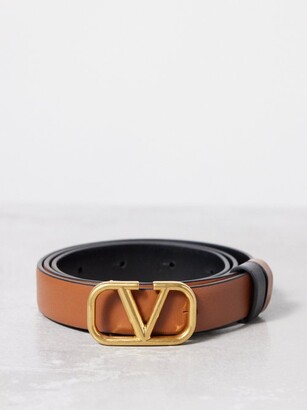 Valentino Garavani Leopard-Print Calf Hair and Leather Waist Belt - Women - Brown Belts